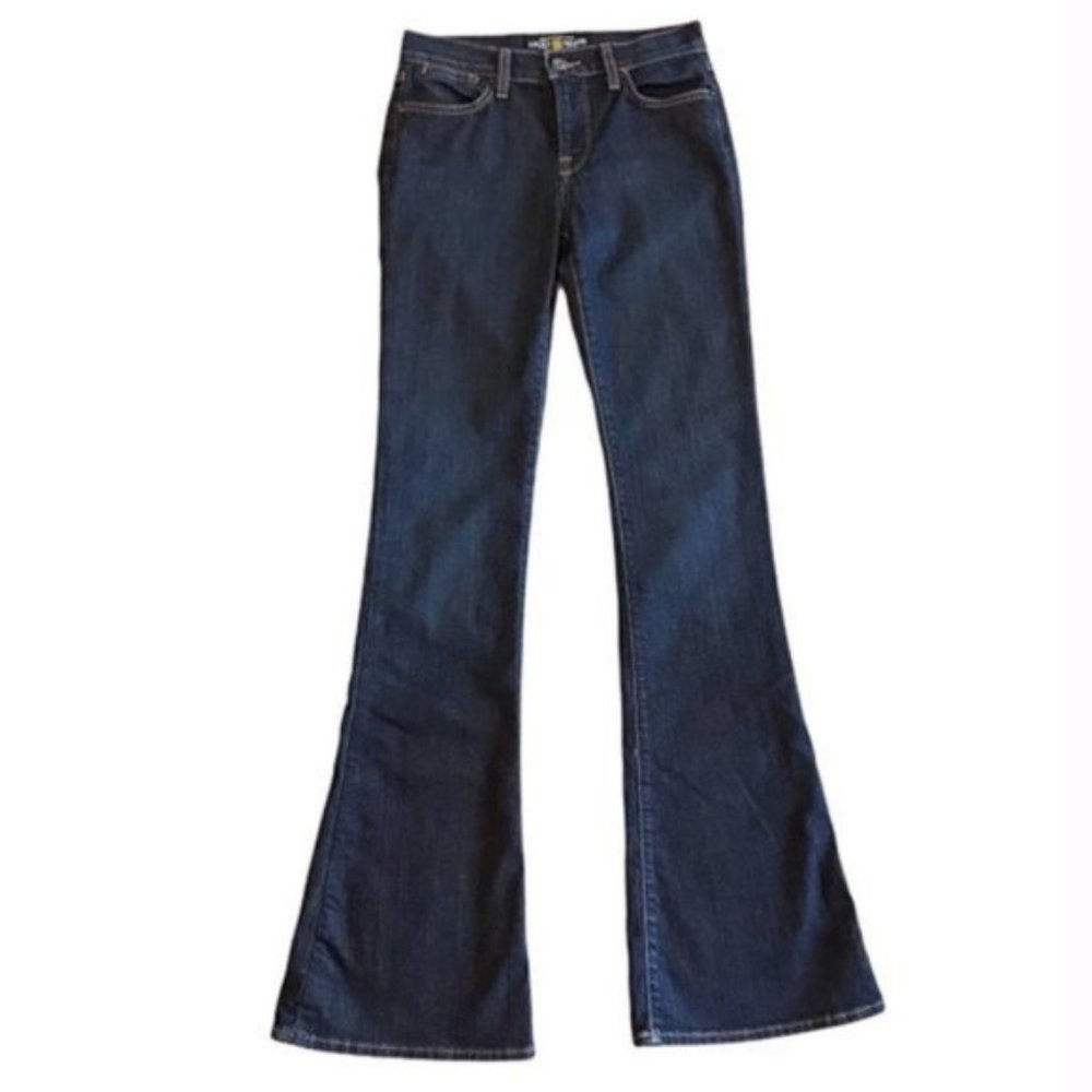 Lucky Brand Charlotte Kick Flare Dark Wash Jeans 0
